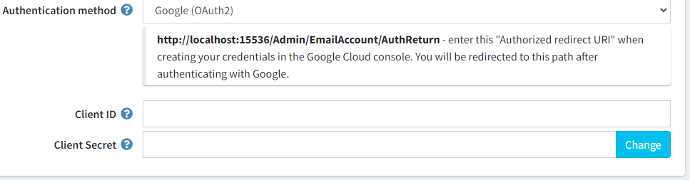 Email account - Google
