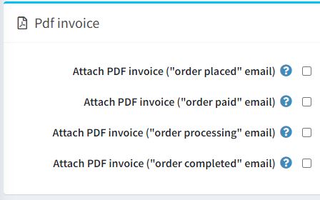 PDF invoice