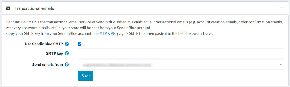 Sending transactional emails